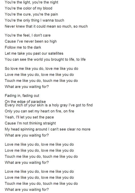 love me you do song